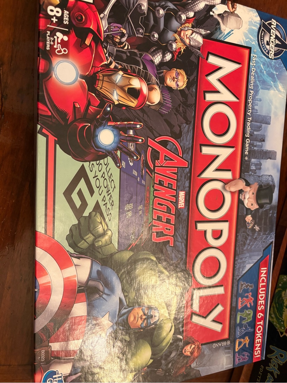 Hasbro Monopoly Avengers Board Game - Red, Blue, Green, Black